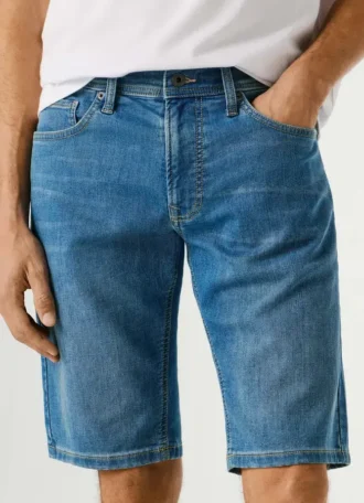 Bermudy jeansowe o wąskim kroju