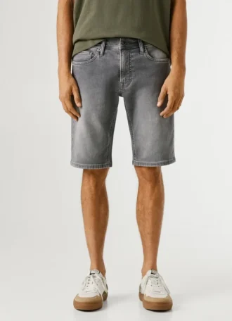 Bermudy jeansowe o wąskim kroju