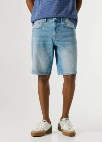 Bermudy jeansowe o zwężanym kroju