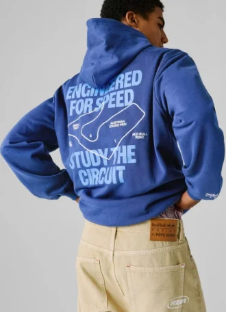 Bluza z kapturem o luźnym kroju