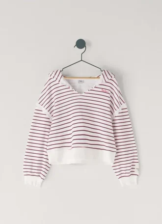 Bluza z kapturem w paski