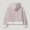 Bluza z kapturem w paski Bluza z kapturem w paski
