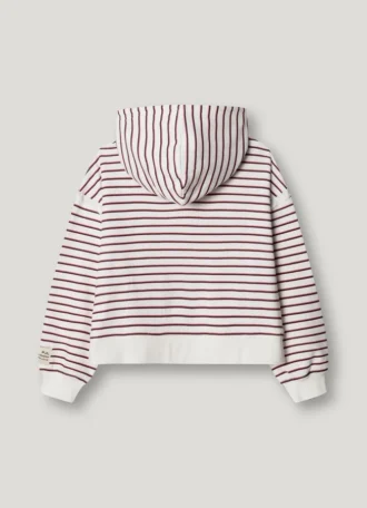 Bluza z kapturem w paski