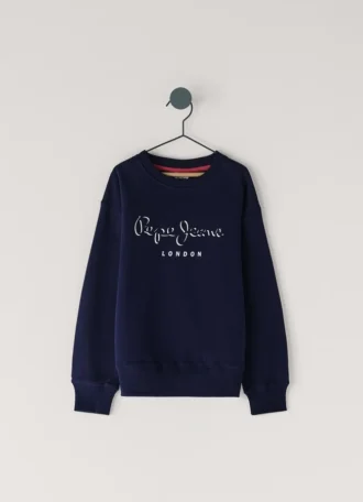 Bluza z nadrukiem logo o luźnym kroju