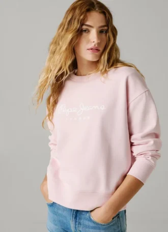 Bluza z okrągłym dekoltem i logo
