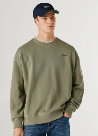 Bluza z okrągłym dekoltem i logo Bluza z okrągłym dekoltem i logo