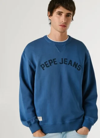 Bluza z okrągłym dekoltem i logo