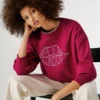 Bluza z okrągłym dekoltem i logo Bluza z okrągłym dekoltem i logo