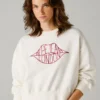 Bluza z okrągłym dekoltem i logo Bluza z okrągłym dekoltem i logo