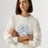 Bluza z okrągłym dekoltem i logo Bluza z okrągłym dekoltem i logo