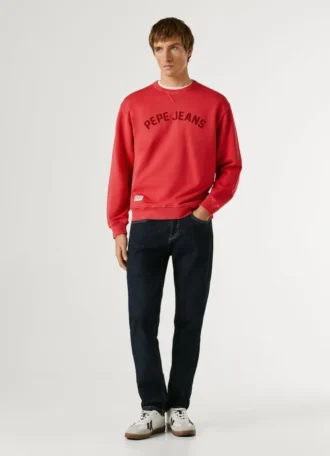 Bluza z okrągłym dekoltem i logo