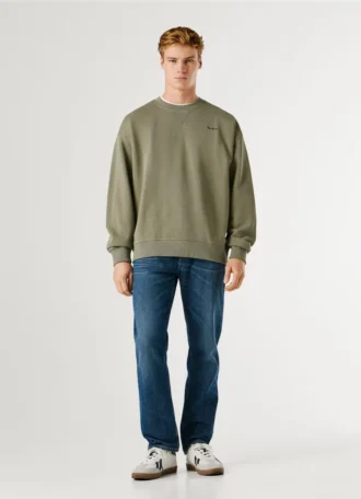 Bluza z okrągłym dekoltem i logo Bluza z okrągłym dekoltem i logo