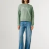 Bluza z okrągłym dekoltem i logo Bluza z okrągłym dekoltem i logo