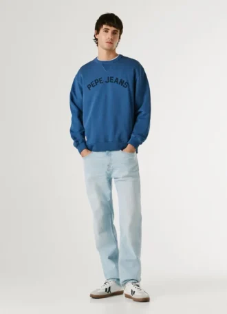 Bluza z okrągłym dekoltem i logo