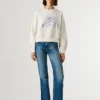Bluza z okrągłym dekoltem i logo Bluza z okrągłym dekoltem i logo