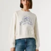 Bluza z okrągłym dekoltem i logo Bluza z okrągłym dekoltem i logo
