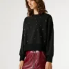 Bluza z okrągłym dekoltem i ćwiekami Bluza z okrągłym dekoltem i ćwiekami