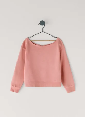 Bluza z okrągłym dekoltem o luźnym kroju