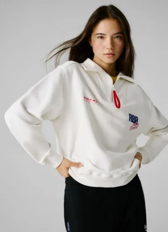 Bluza z półsuwakiem o luźnym kroju