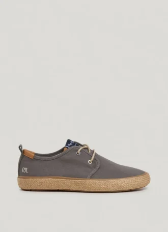 Buty typu Blucher z detalami z juty