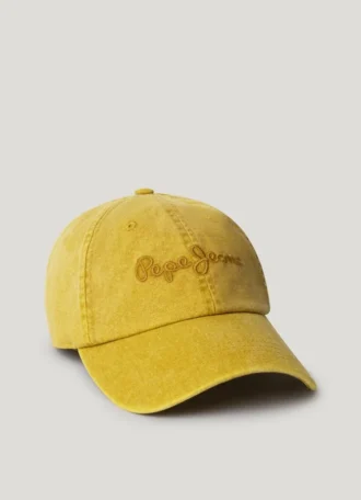 Czapka z tkaniny twillowej z haftowanym logo