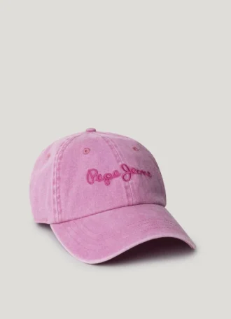 Czapka z tkaniny twillowej z haftowanym logo