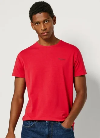 Koszulka z nadrukiem logo o kroju Slim Fit