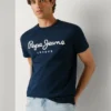 Koszulka z nadrukiem logo o kroju Slim Fit