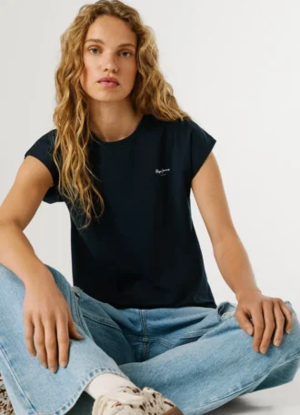 Koszulka z nadrukiem logo o kroju Slim Fit