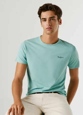 Koszulka z nadrukiem logo o kroju Slim Fit
