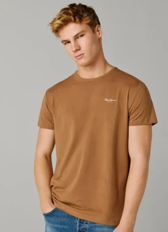 Koszulka z nadrukiem logo o kroju Slim Fit