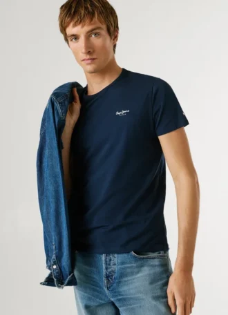 Koszulka z nadrukiem logo o kroju Slim Fit
