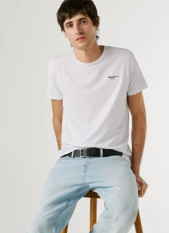 koszulka z nadrukiem logo o kroju slim fit 1 23 330x456 - Koszulka z nadrukiem logo o kroju Slim Fit