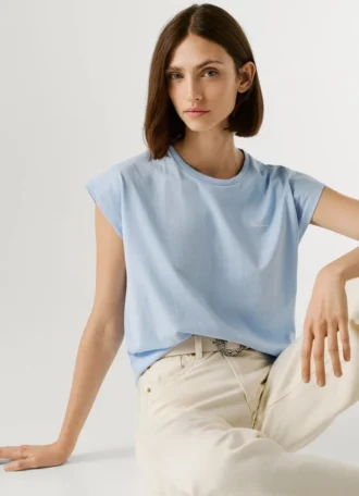 Koszulka z nadrukiem logo o kroju Slim Fit