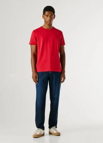 Koszulka z nadrukiem logo o kroju Slim Fit
