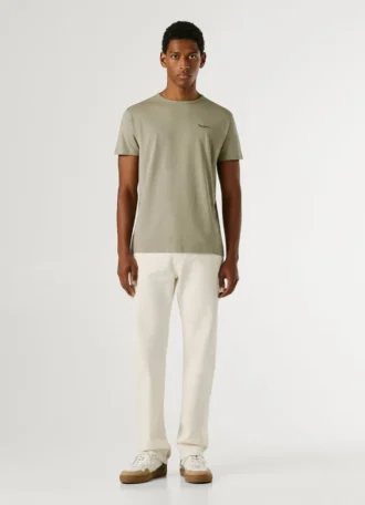 Koszulka z nadrukiem logo o kroju Slim Fit
