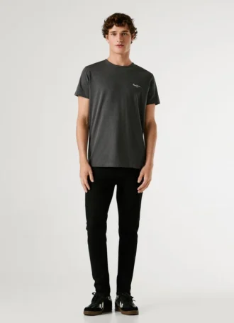 Koszulka z nadrukiem logo o kroju Slim Fit