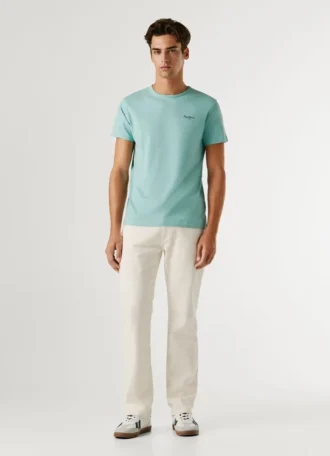 Koszulka z nadrukiem logo o kroju Slim Fit