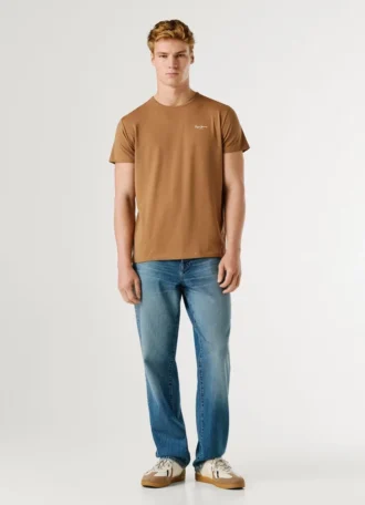 Koszulka z nadrukiem logo o kroju Slim Fit