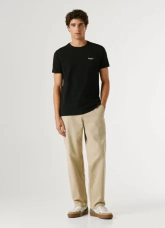 Koszulka z nadrukiem logo o kroju Slim Fit