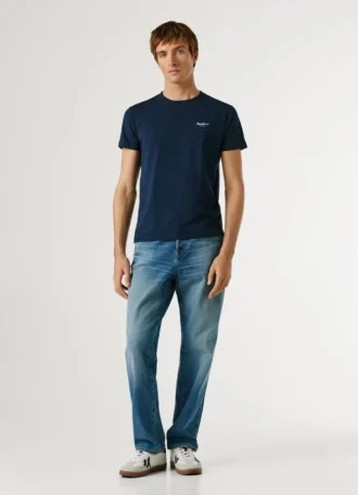 Koszulka z nadrukiem logo o kroju Slim Fit