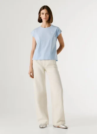 Koszulka z nadrukiem logo o kroju Slim Fit
