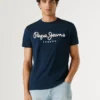 Koszulka z nadrukiem logo o kroju Slim Fit