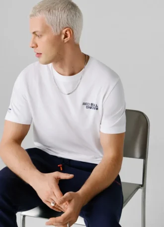 Koszulka z nadrukiem logo o regularnym kroju