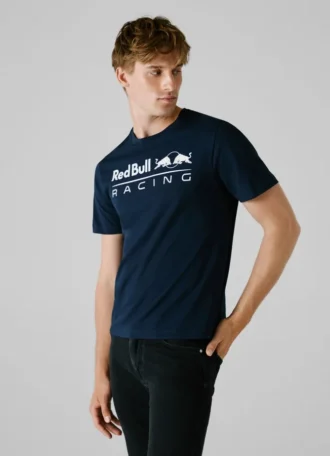 Koszulka z nadrukiem logo o regularnym kroju