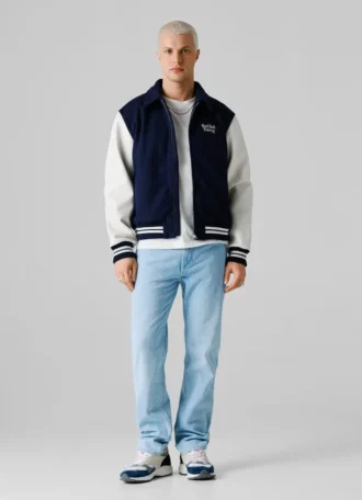 Kurtka bomberka w stylu varsity