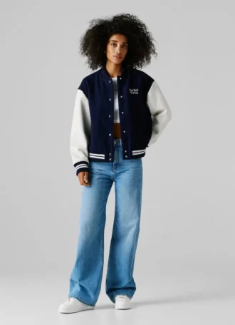 Kurtka bomberka w stylu varsity