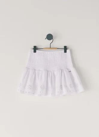 Mini spódniczka z ażurowymi detalami