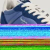 Skórzane trampki z zamszowymi detalami Skórzane trampki z zamszowymi detalami