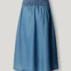 Spódnica midi z tkaniny chambray Spódnica midi z tkaniny chambray